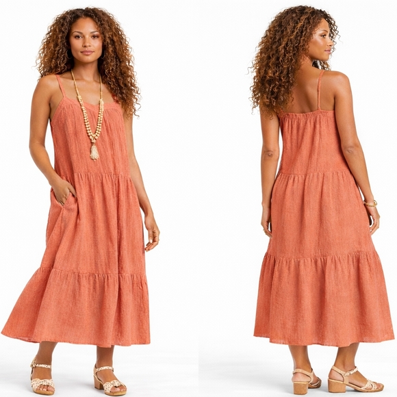 Knox Rose Dresses & Skirts - Nwt Knox Rose™ Guava Jelly Spaghetti  Straps Sleeveless Dress A Line
